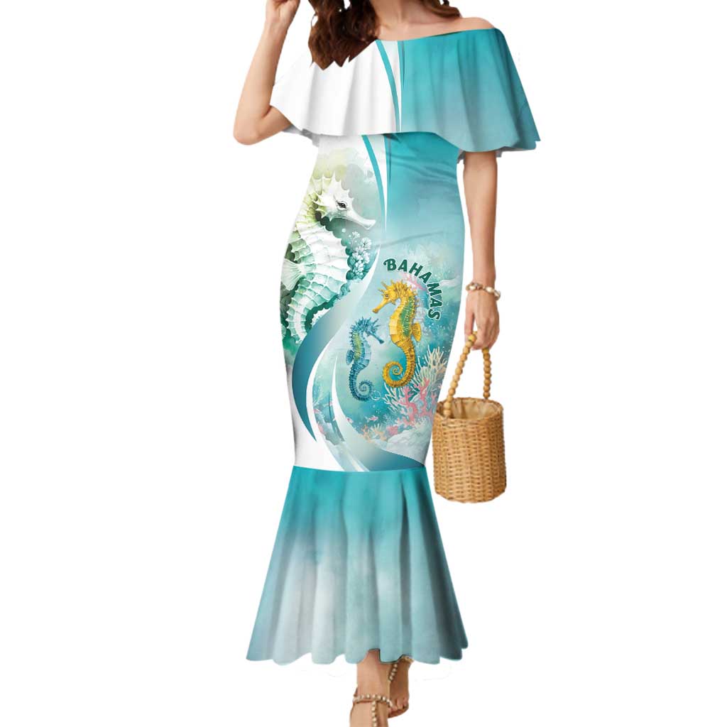 Bahamas Seahorse Mermaid Dress Ocean Spirit - Wonder Print Shop