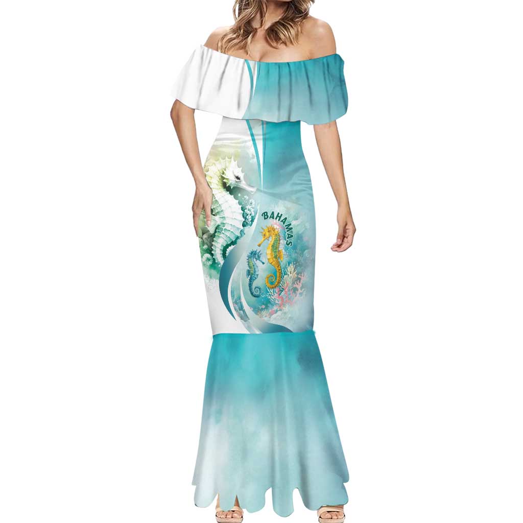 Bahamas Seahorse Mermaid Dress Ocean Spirit - Wonder Print Shop