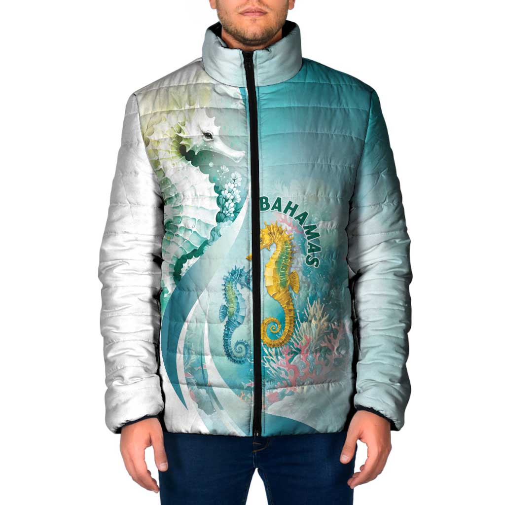 Bahamas Seahorse Padded Jacket Ocean Spirit - Wonder Print Shop