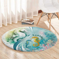 Bahamas Seahorse Round Carpet Ocean Spirit - Wonder Print Shop
