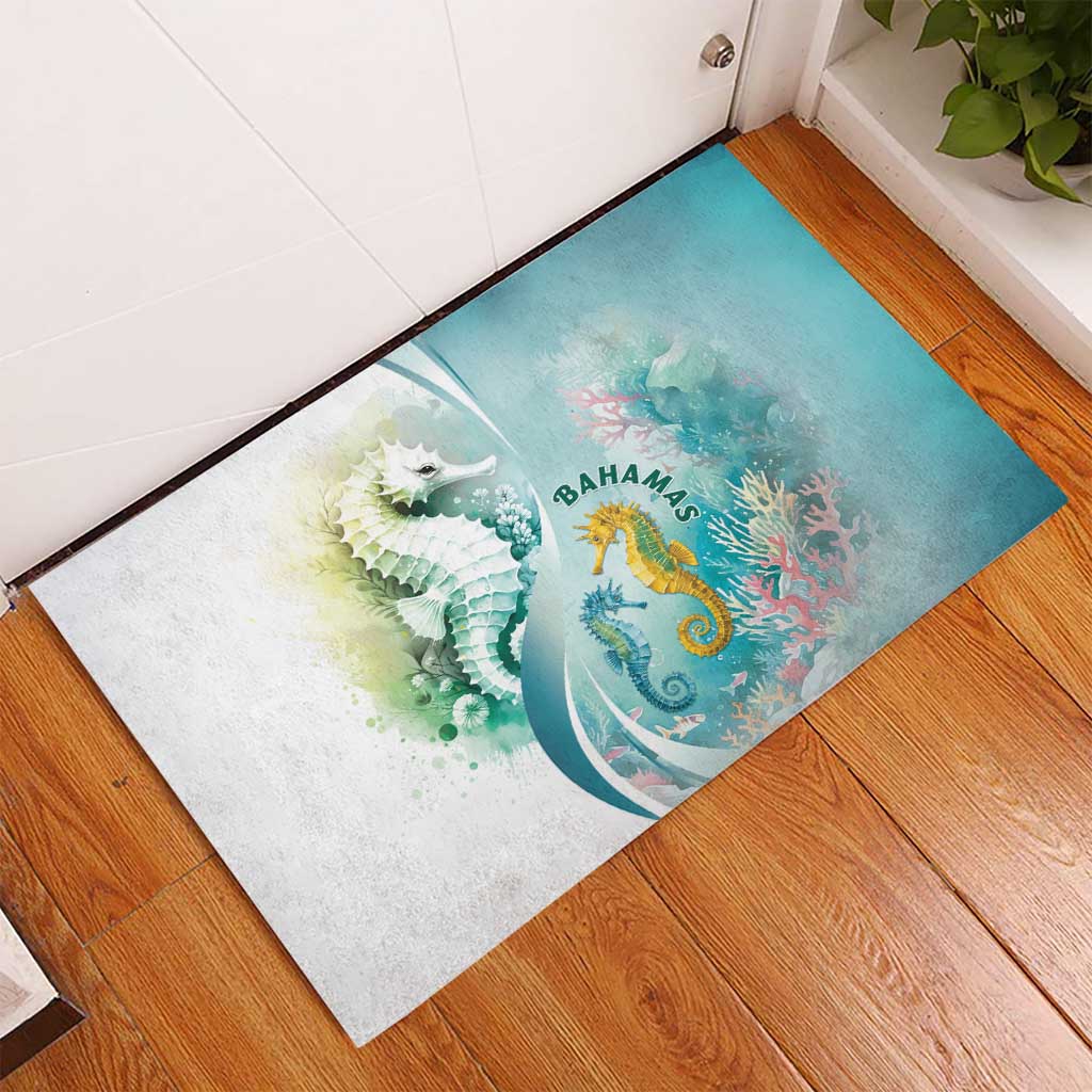 Bahamas Seahorse Rubber Doormat Ocean Spirit - Wonder Print Shop