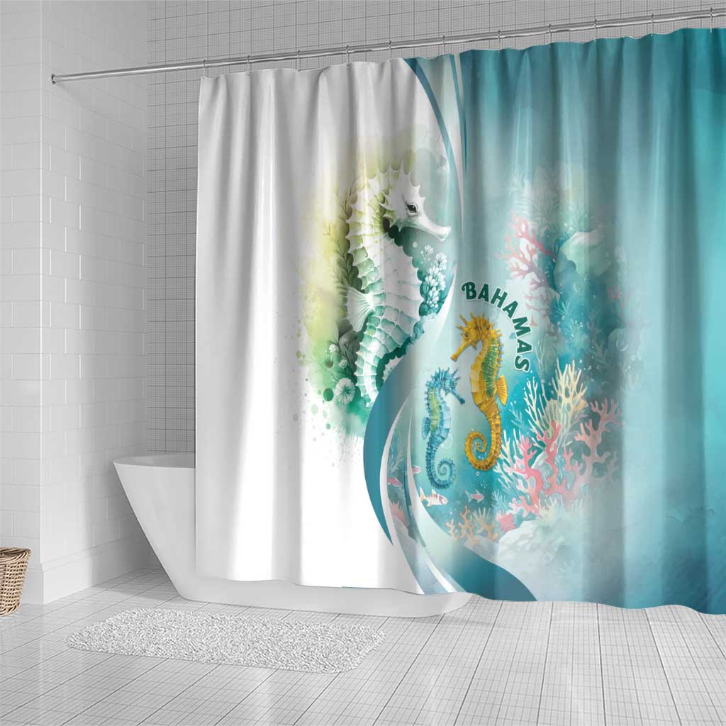Bahamas Seahorse Shower Curtain Ocean Spirit - Wonder Print Shop