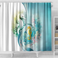 Bahamas Seahorse Shower Curtain Ocean Spirit - Wonder Print Shop