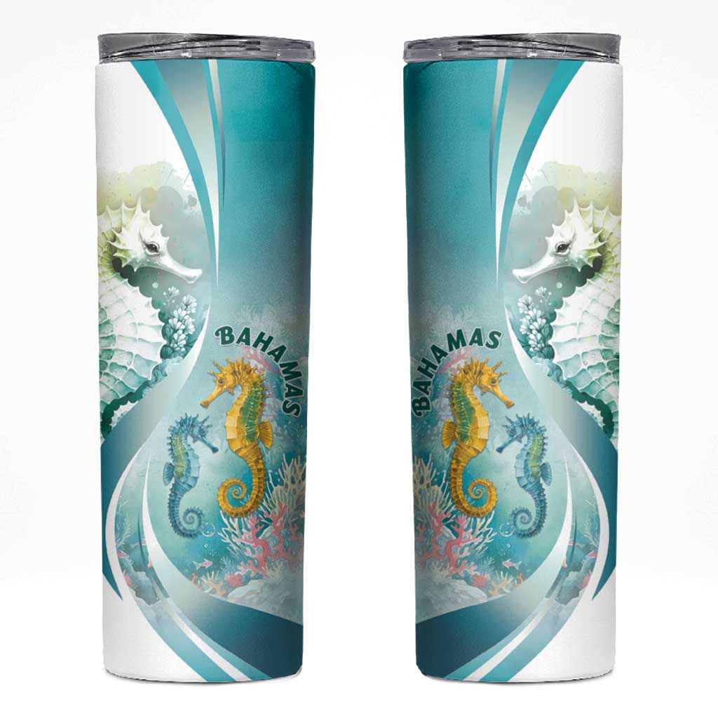 Bahamas Seahorse Skinny Tumbler Ocean Spirit - Wonder Print Shop
