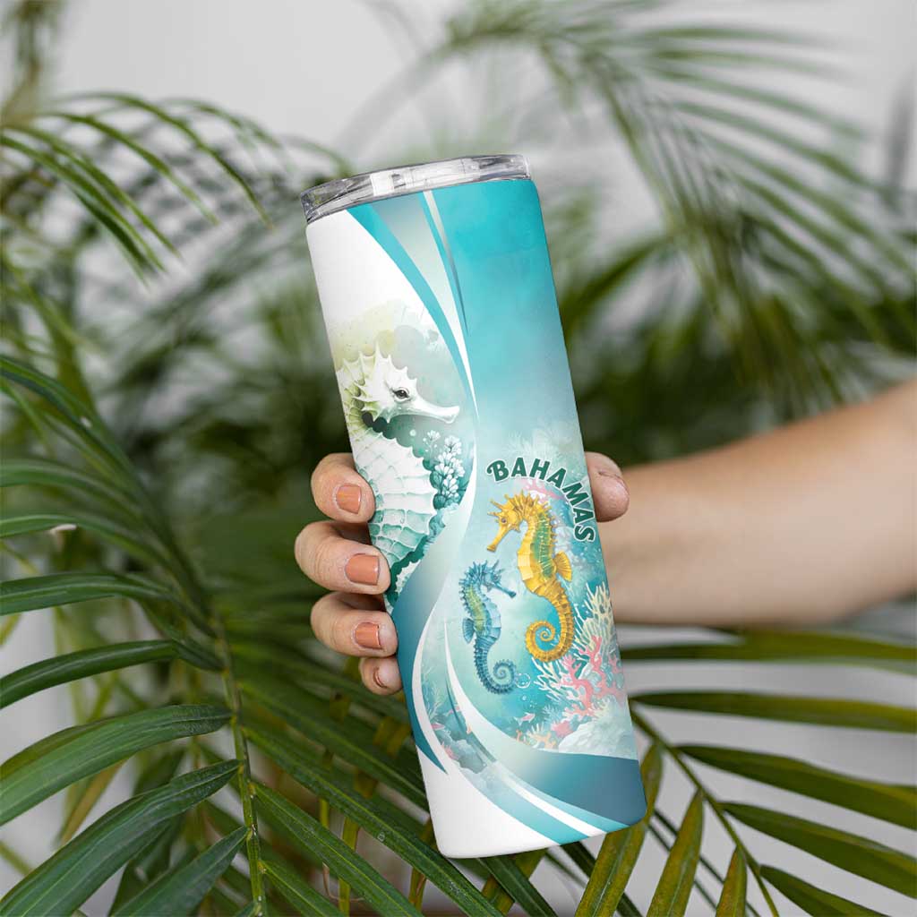 Bahamas Seahorse Skinny Tumbler Ocean Spirit - Wonder Print Shop