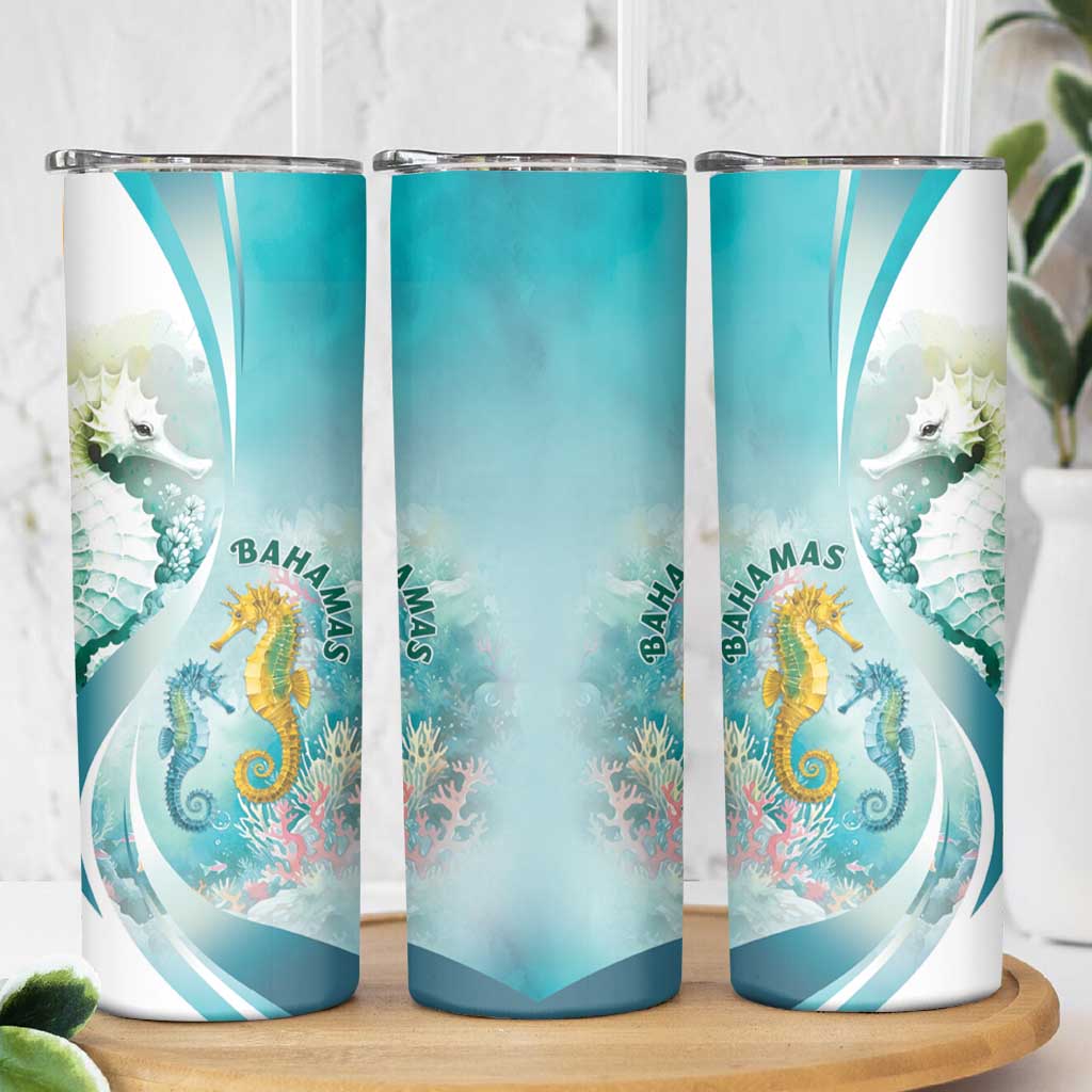 Bahamas Seahorse Skinny Tumbler Ocean Spirit - Wonder Print Shop