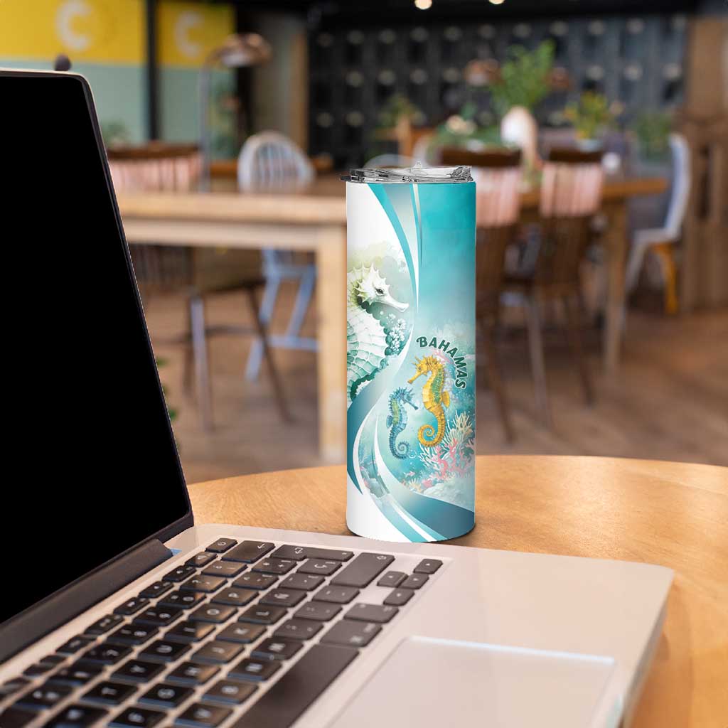 Bahamas Seahorse Skinny Tumbler Ocean Spirit - Wonder Print Shop