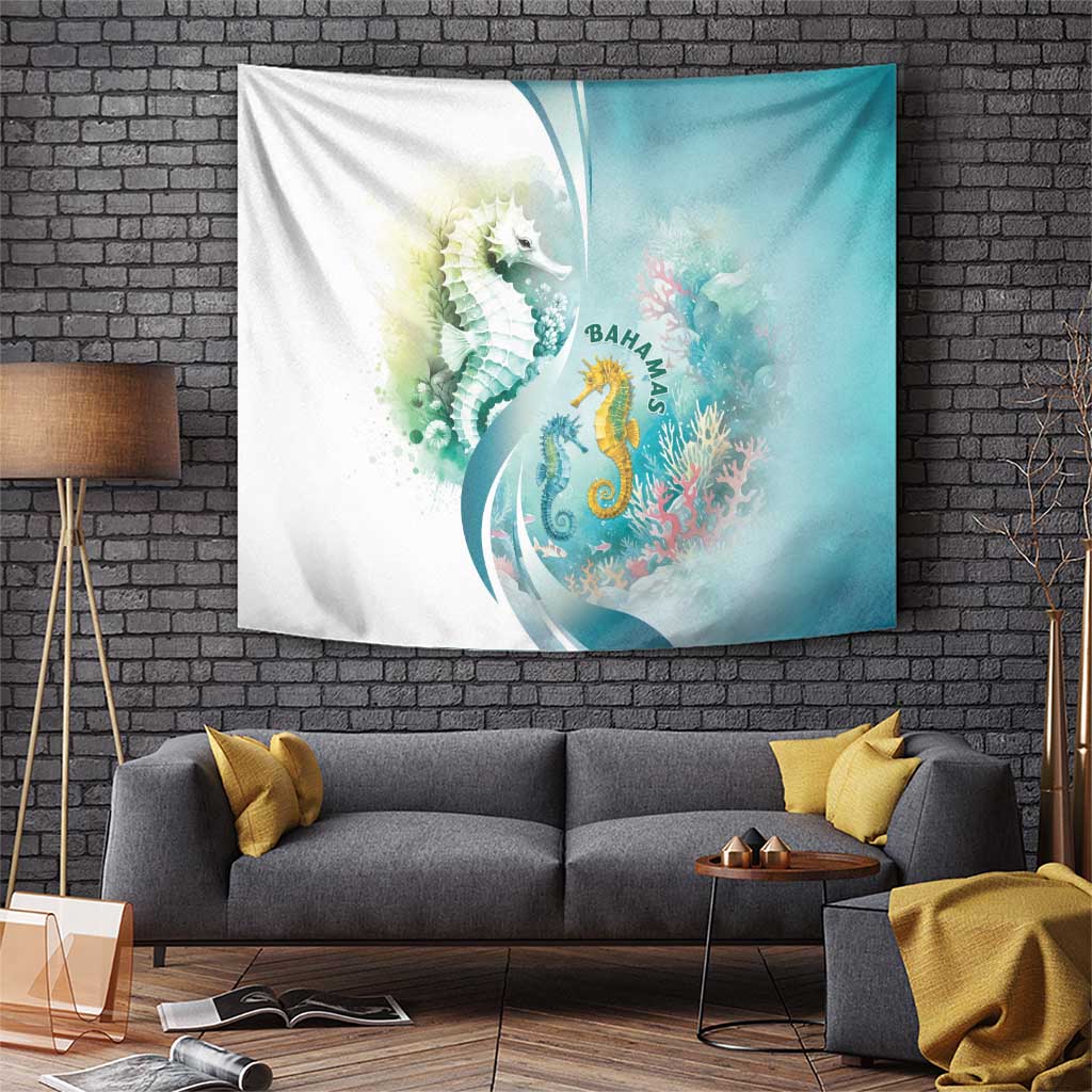Bahamas Seahorse Tapestry Ocean Spirit - Wonder Print Shop