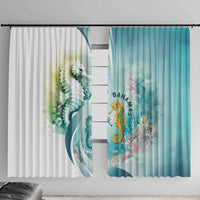 Bahamas Seahorse Window Curtain Ocean Spirit - Wonder Print Shop