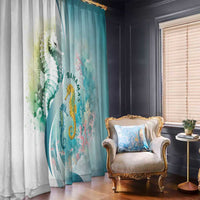 Bahamas Seahorse Window Curtain Ocean Spirit - Wonder Print Shop