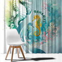 Bahamas Seahorse Window Curtain Ocean Spirit - Wonder Print Shop