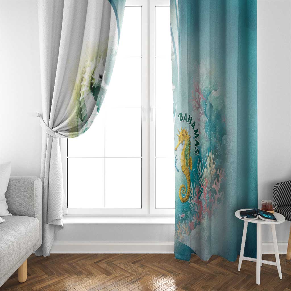 Bahamas Seahorse Window Curtain Ocean Spirit - Wonder Print Shop