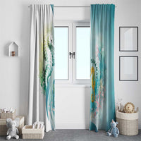 Bahamas Seahorse Window Curtain Ocean Spirit - Wonder Print Shop