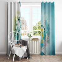 Bahamas Seahorse Window Curtain Ocean Spirit - Wonder Print Shop