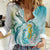 Bahamas Seahorse Women Casual Shirt Ocean Spirit - Wonder Print Shop