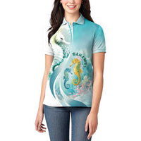 Bahamas Seahorse Women Polo Shirt Ocean Spirit - Wonder Print Shop