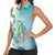 Bahamas Seahorse Women Sleeveless Polo Shirt Ocean Spirit - Wonder Print Shop
