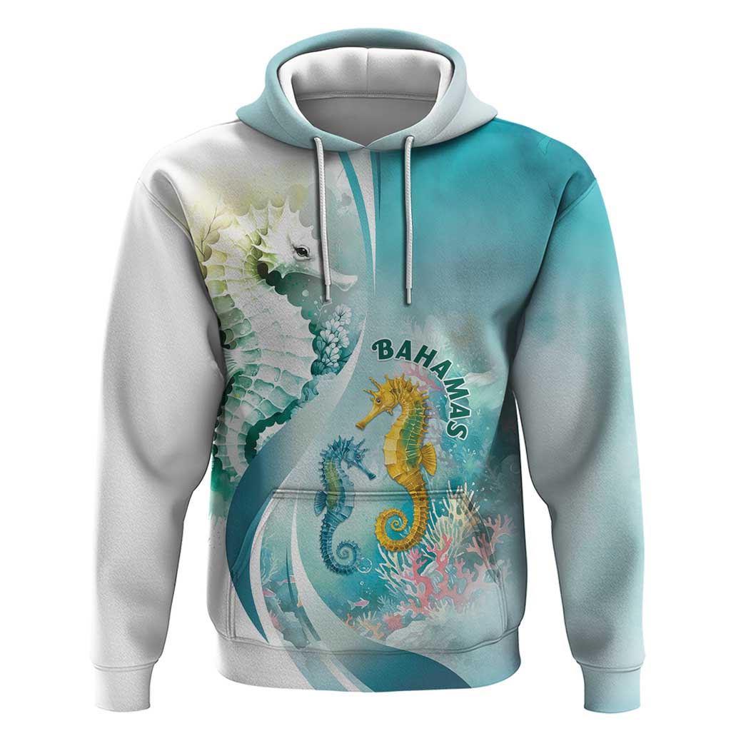 Bahamas Seahorse Zip Hoodie Ocean Spirit - Wonder Print Shop