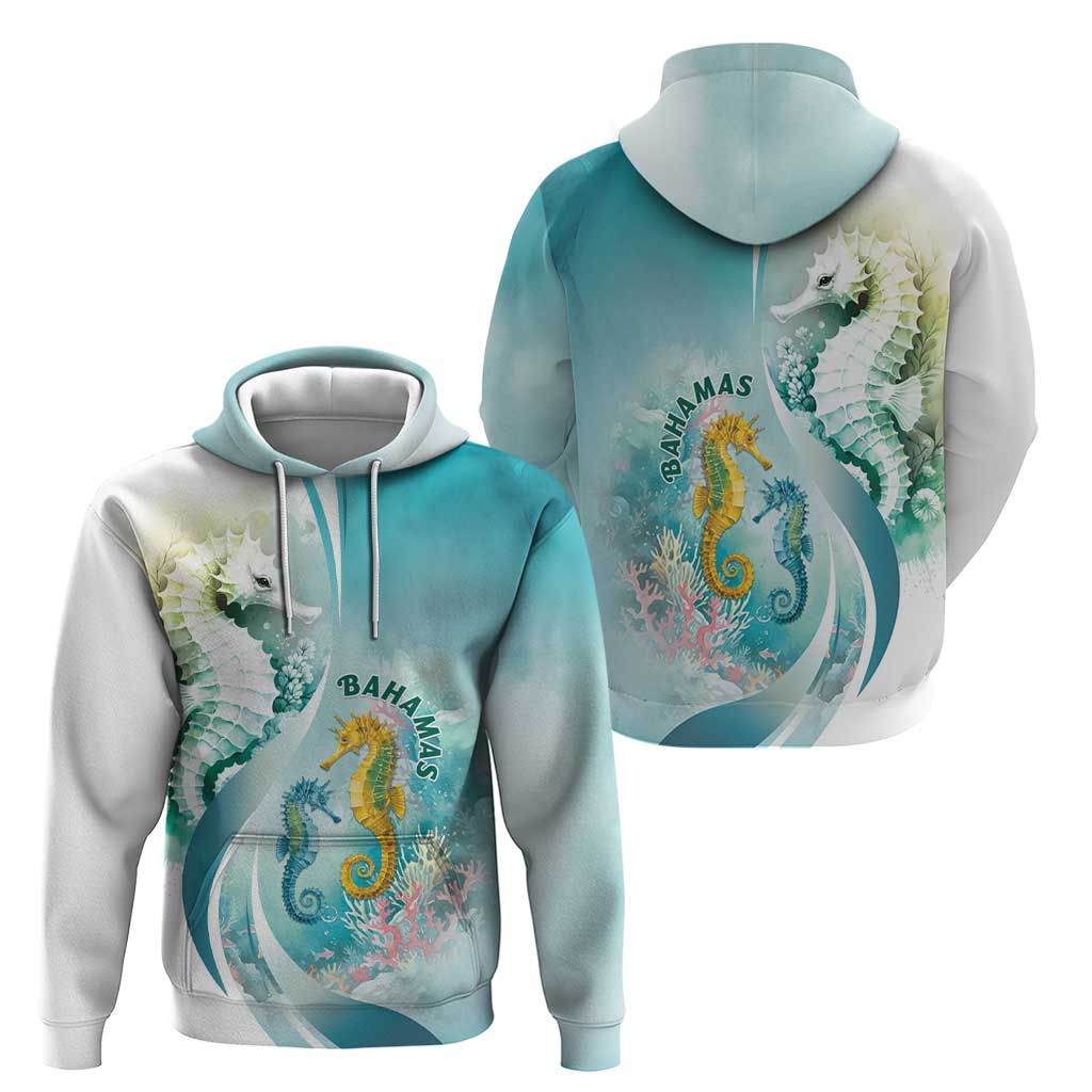 Bahamas Seahorse Zip Hoodie Ocean Spirit - Wonder Print Shop