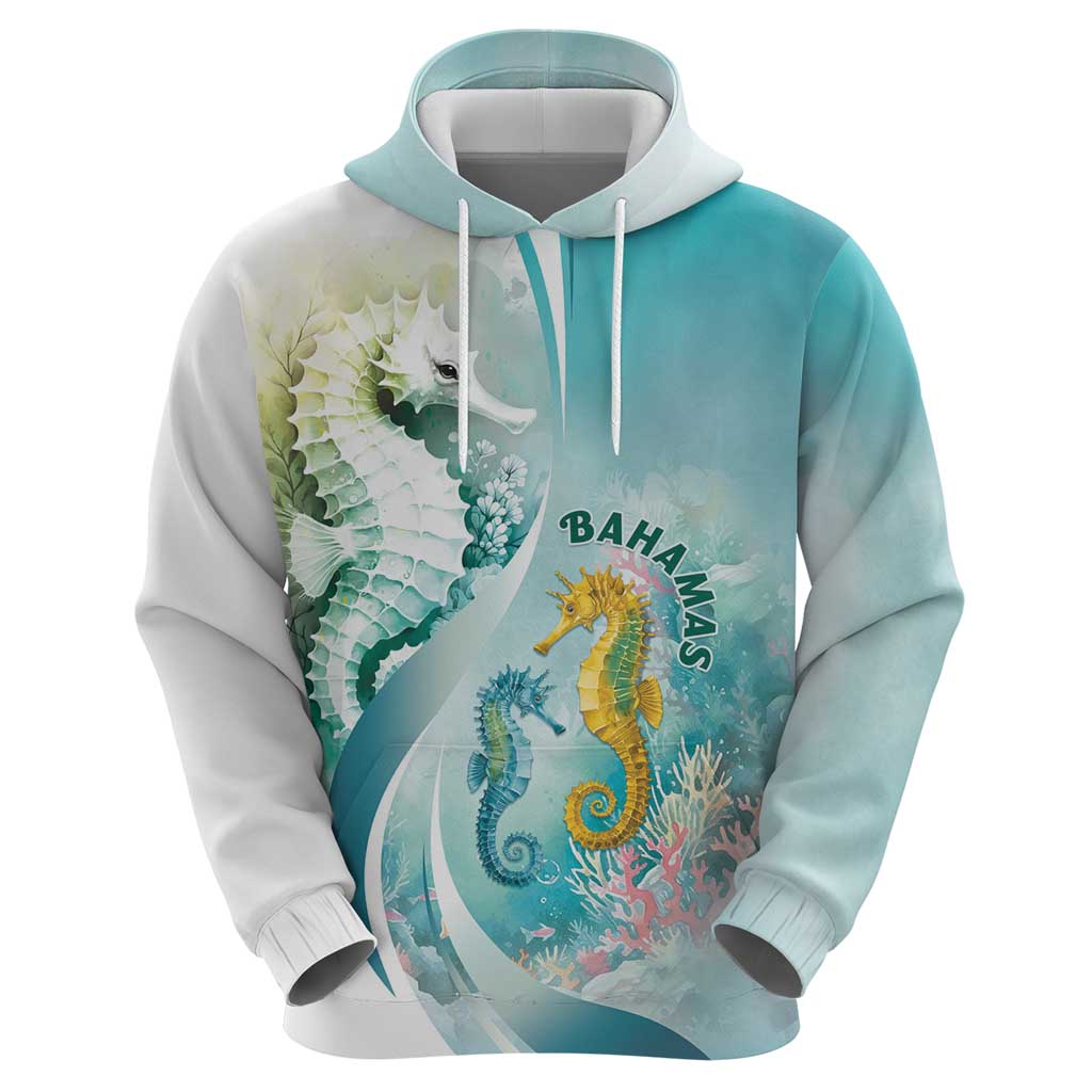 Bahamas Seahorse Zip Hoodie Ocean Spirit - Wonder Print Shop