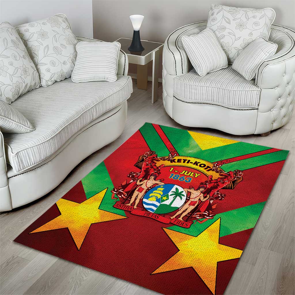 Suriname Emancipation Day Area Rug Wan Switi Keti Koti - Wonder Print Shop