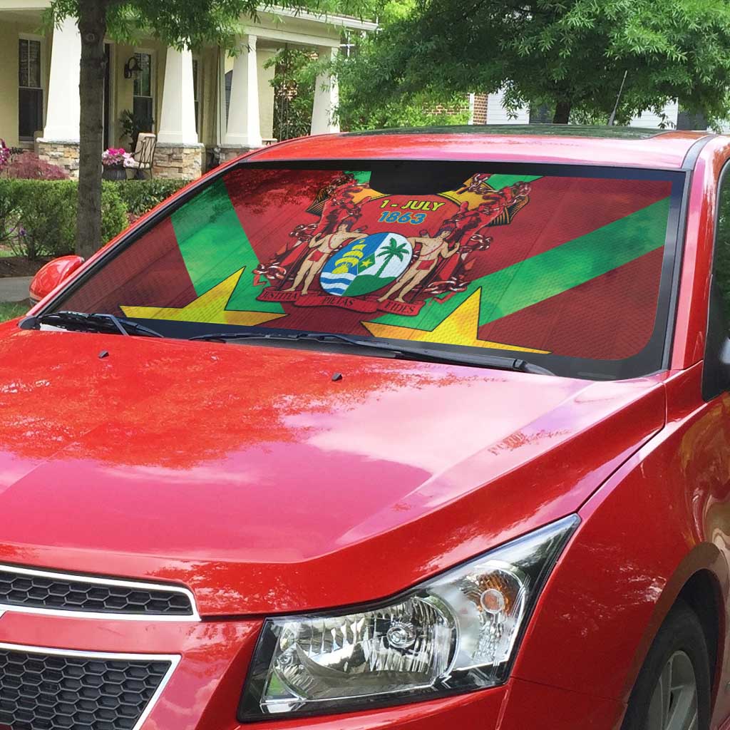 Suriname Emancipation Day Auto Sun Shade Wan Switi Keti Koti - Wonder Print Shop