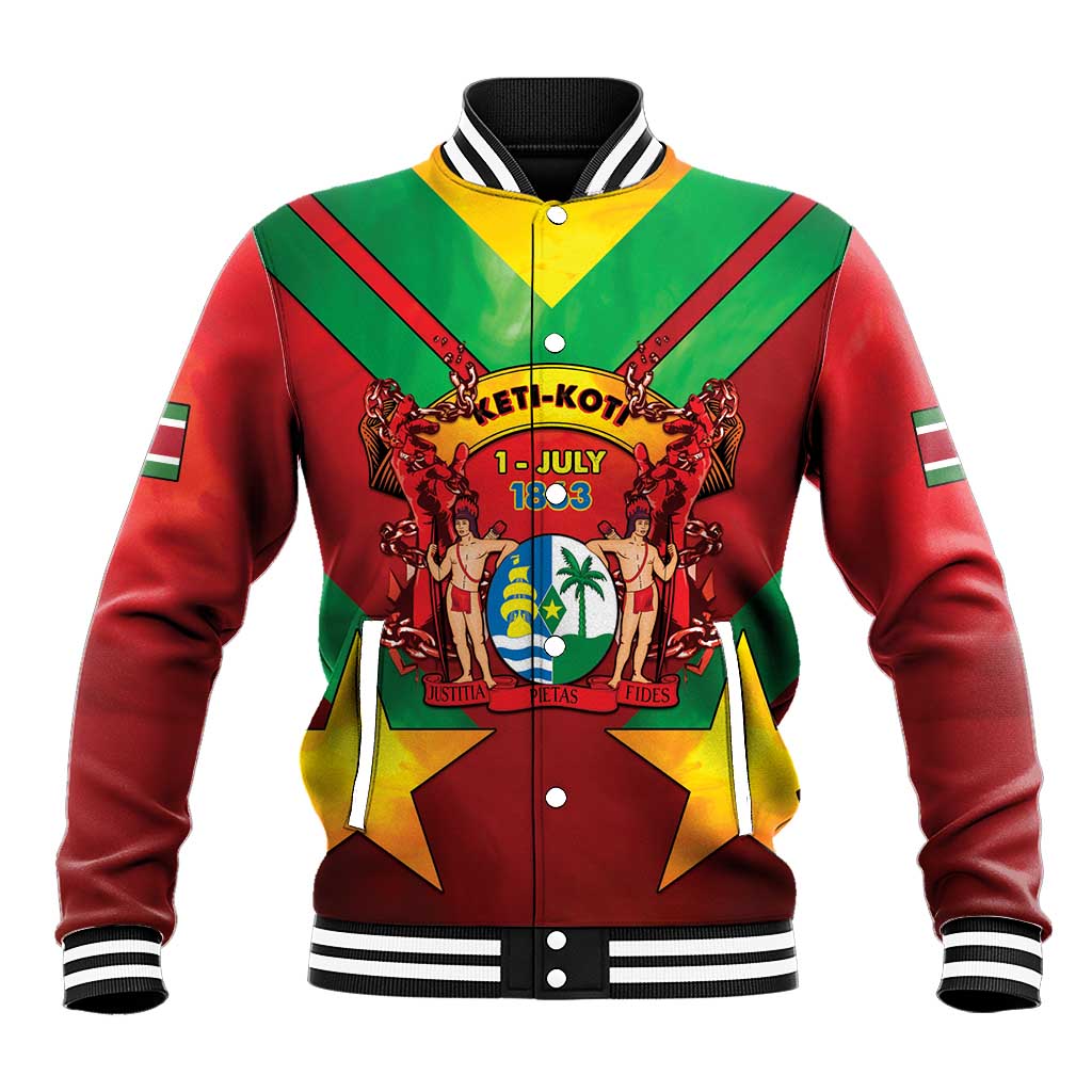 Suriname Emancipation Day Baseball Jacket Wan Switi Keti Koti - Wonder Print Shop