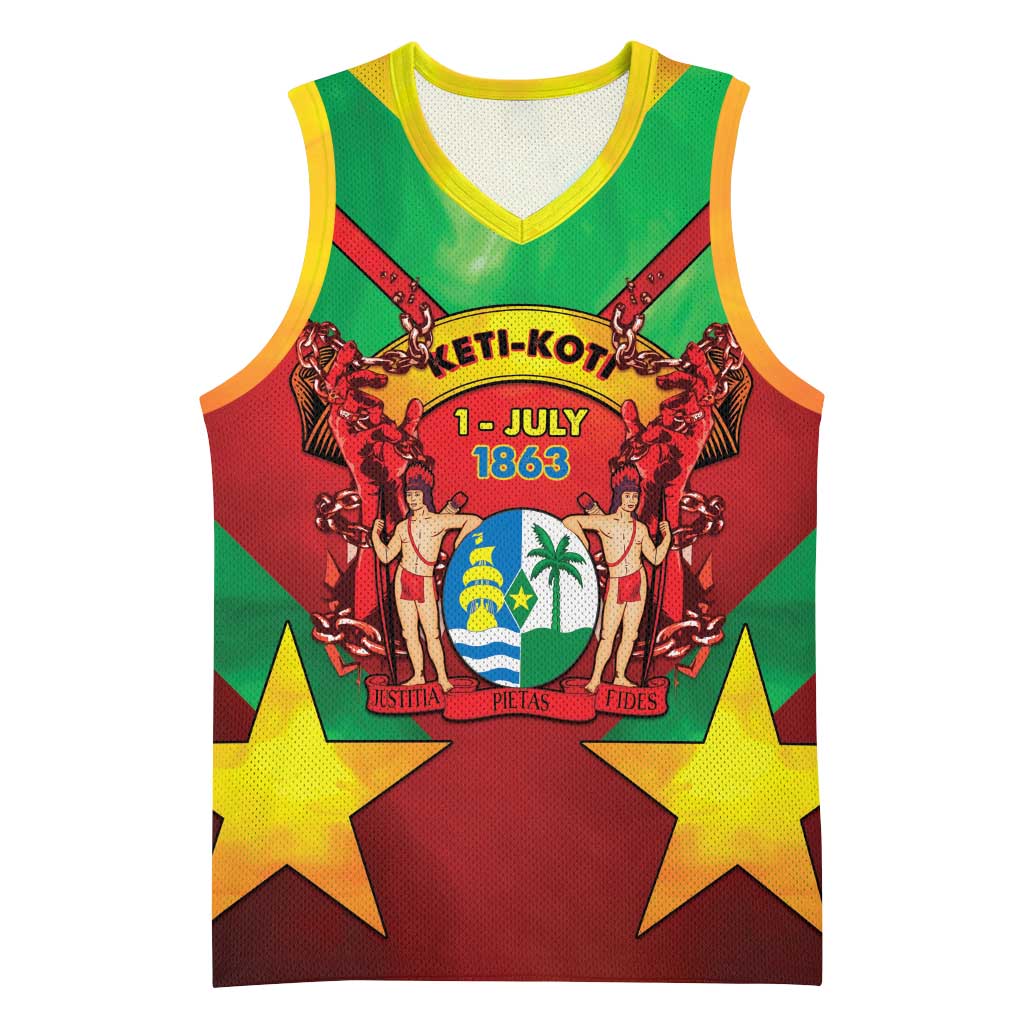 Suriname Emancipation Day Basketball Jersey Wan Switi Keti Koti - Wonder Print Shop