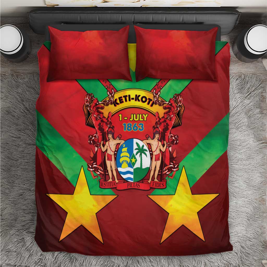 Suriname Emancipation Day Bedding Set Wan Switi Keti Koti - Wonder Print Shop