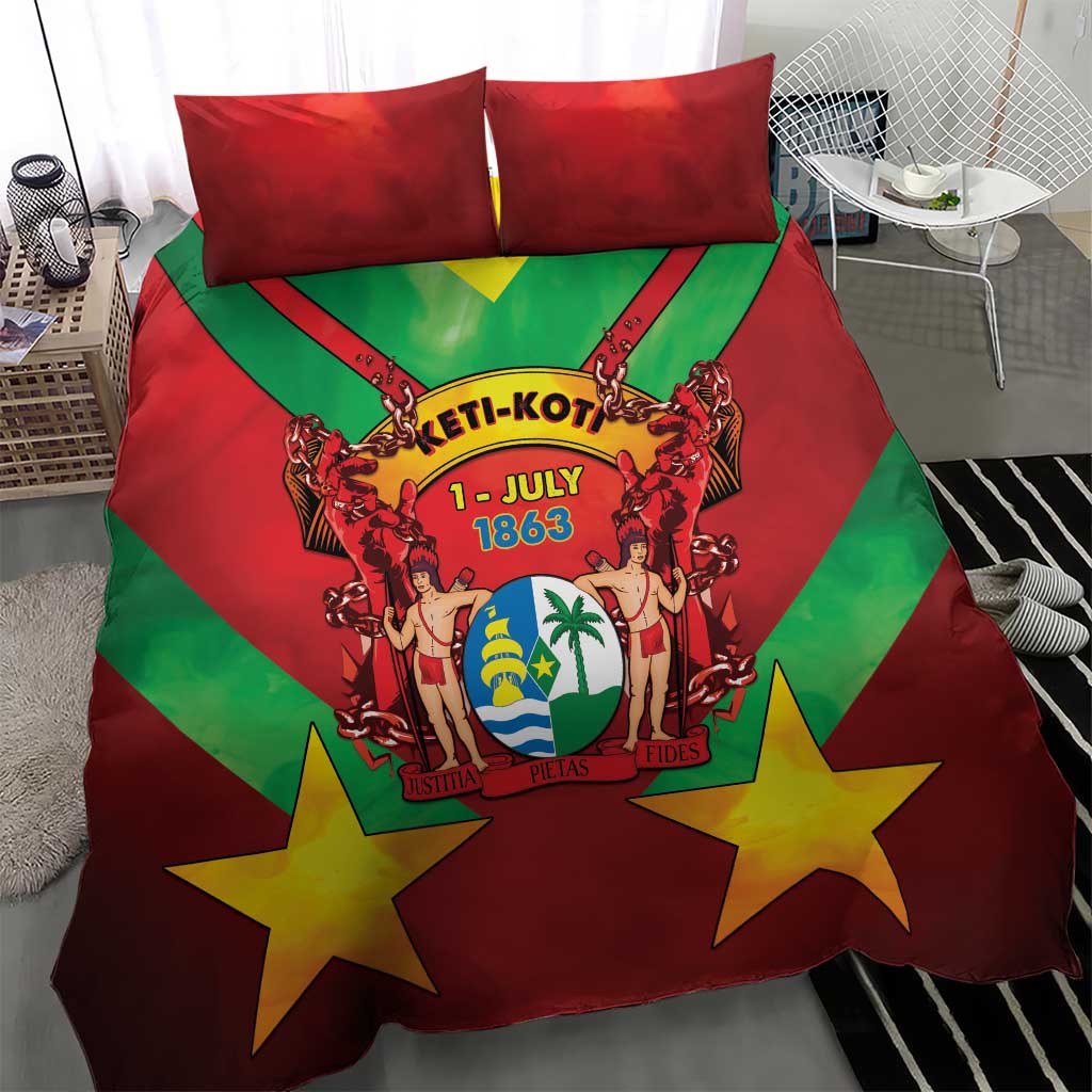 Suriname Emancipation Day Bedding Set Wan Switi Keti Koti - Wonder Print Shop