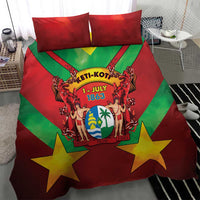 Suriname Emancipation Day Bedding Set Wan Switi Keti Koti - Wonder Print Shop
