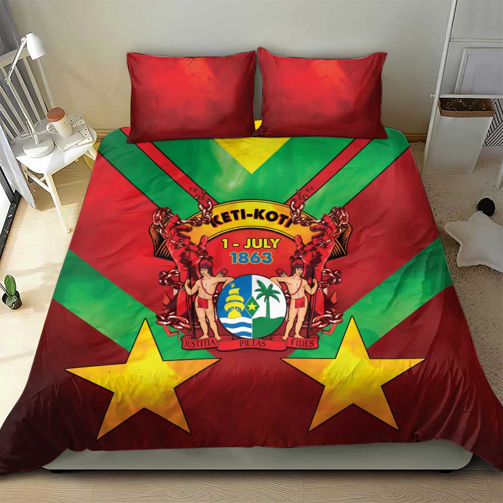 Suriname Emancipation Day Bedding Set Wan Switi Keti Koti - Wonder Print Shop