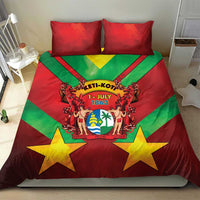 Suriname Emancipation Day Bedding Set Wan Switi Keti Koti - Wonder Print Shop