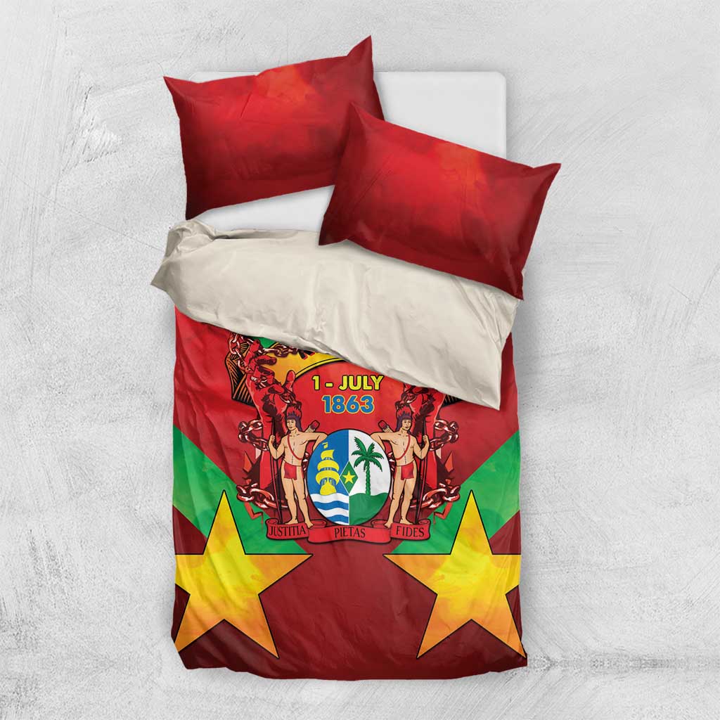 Suriname Emancipation Day Bedding Set Wan Switi Keti Koti - Wonder Print Shop