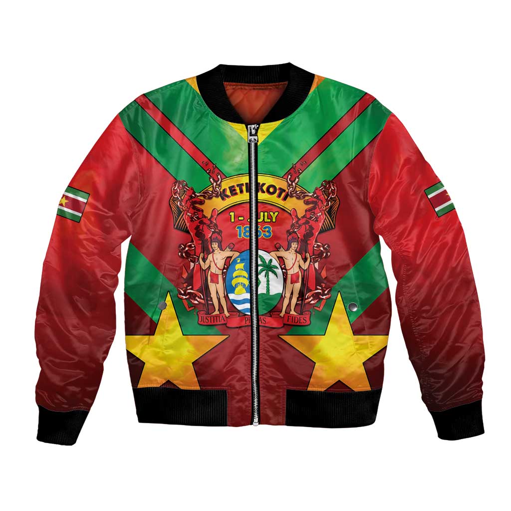 Suriname Emancipation Day Bomber Jacket Wan Switi Keti Koti - Wonder Print Shop
