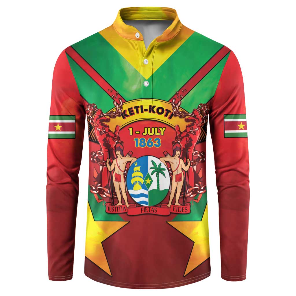 Suriname Emancipation Day Button Sweatshirt Wan Switi Keti Koti - Wonder Print Shop