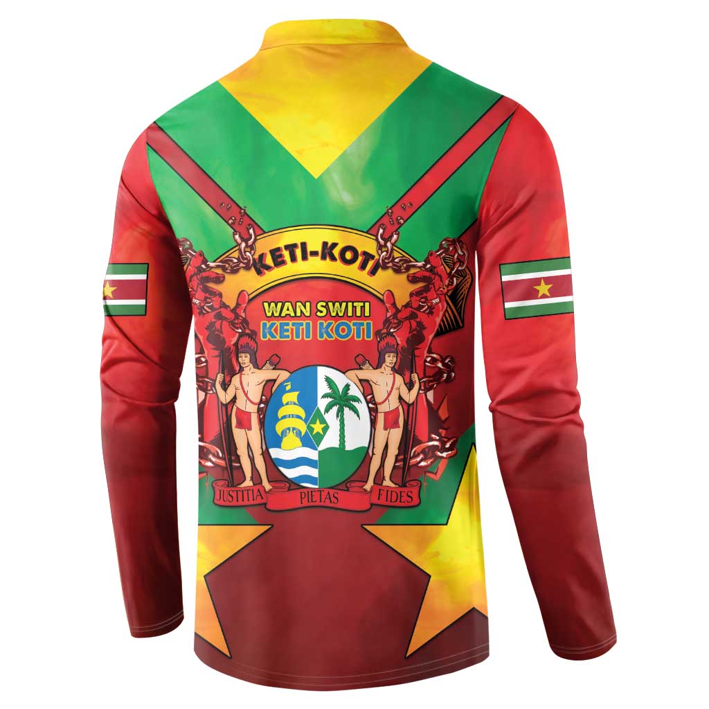 Suriname Emancipation Day Button Sweatshirt Wan Switi Keti Koti - Wonder Print Shop