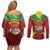 Suriname Emancipation Day Couples Matching Off Shoulder Short Dress and Long Sleeve Button Shirt Wan Switi Keti Koti - Wonder Print Shop