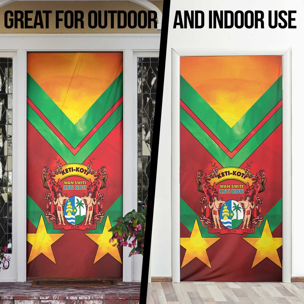 Suriname Emancipation Day Door Cover Wan Switi Keti Koti - Wonder Print Shop