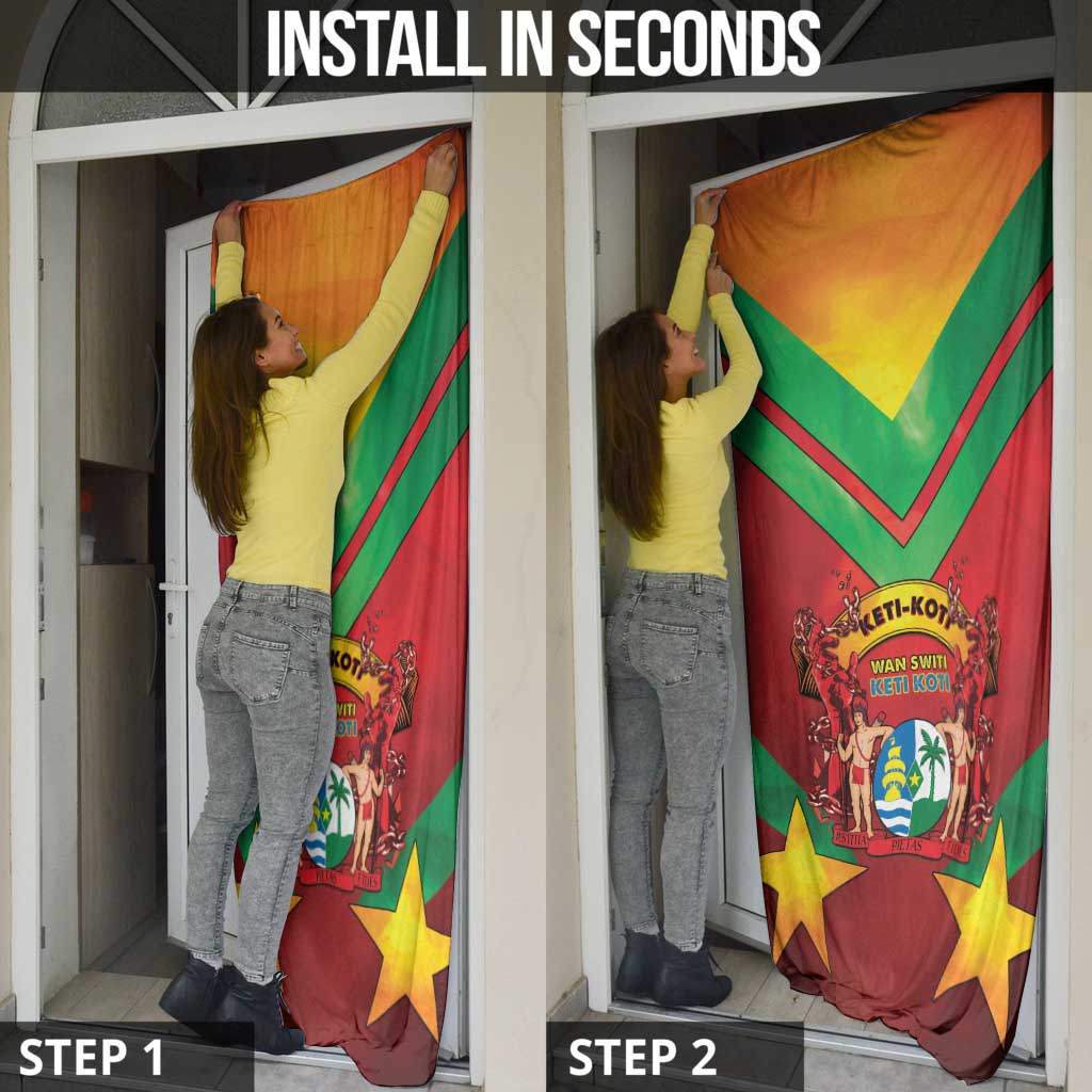 Suriname Emancipation Day Door Cover Wan Switi Keti Koti - Wonder Print Shop