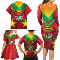 Suriname Emancipation Day Family Matching Long Sleeve Bodycon Dress and Hawaiian Shirt Wan Switi Keti Koti - Wonder Print Shop