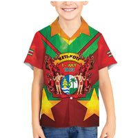 Suriname Emancipation Day Family Matching Mermaid Dress and Hawaiian Shirt Wan Switi Keti Koti - Wonder Print Shop