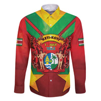 Suriname Emancipation Day Family Matching Off The Shoulder Long Sleeve Dress and Hawaiian Shirt Wan Switi Keti Koti - Wonder Print Shop