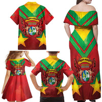 Suriname Emancipation Day Family Matching Off Shoulder Maxi Dress and Hawaiian Shirt Wan Switi Keti Koti - Wonder Print Shop