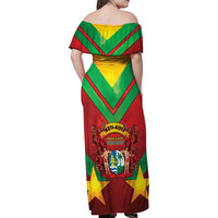 Suriname Emancipation Day Family Matching Off Shoulder Maxi Dress and Hawaiian Shirt Wan Switi Keti Koti - Wonder Print Shop