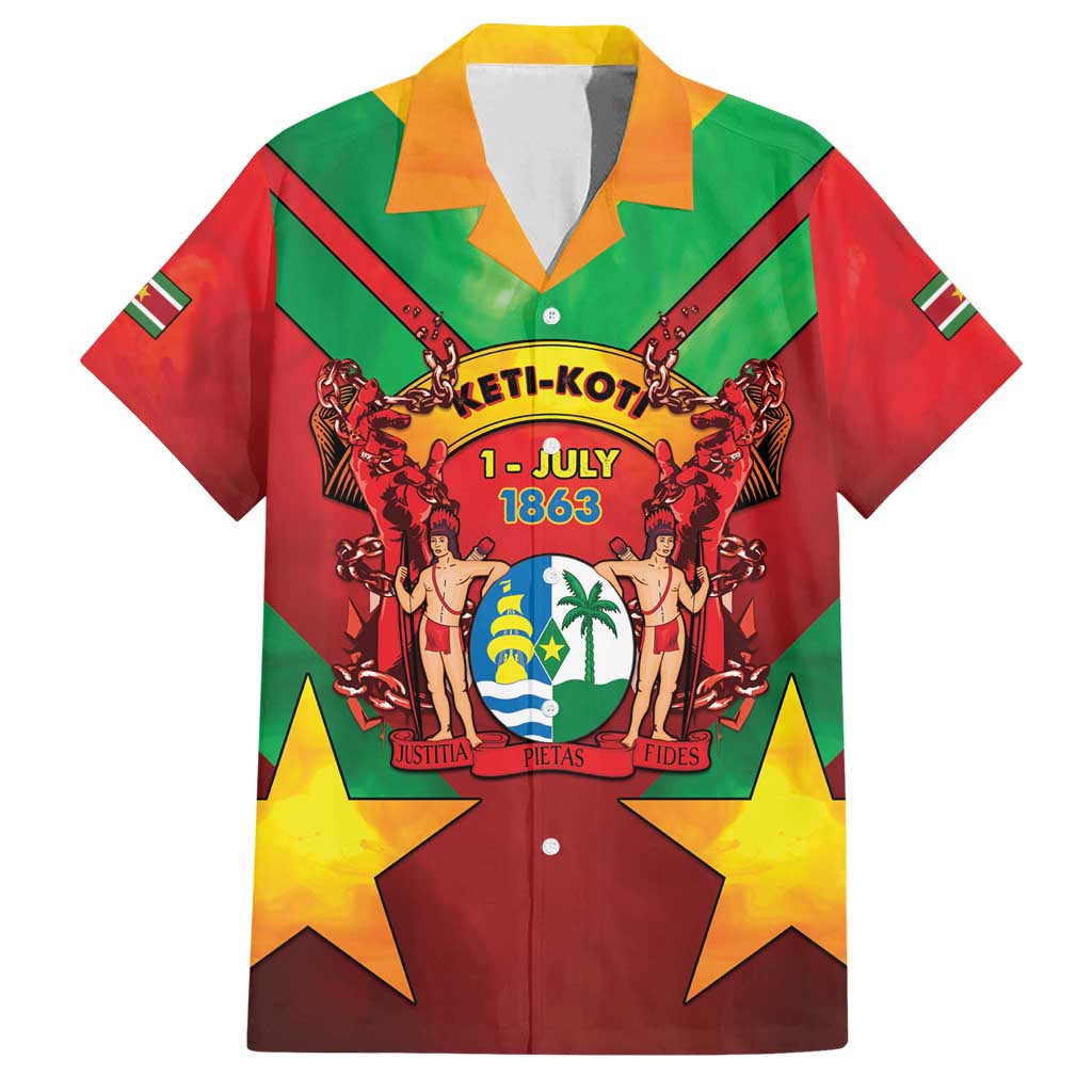 Suriname Emancipation Day Family Matching Summer Maxi Dress and Hawaiian Shirt Wan Switi Keti Koti - Wonder Print Shop