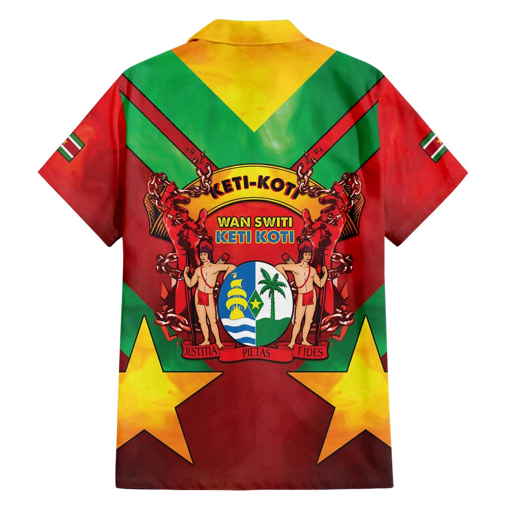 Suriname Emancipation Day Family Matching Summer Maxi Dress and Hawaiian Shirt Wan Switi Keti Koti - Wonder Print Shop