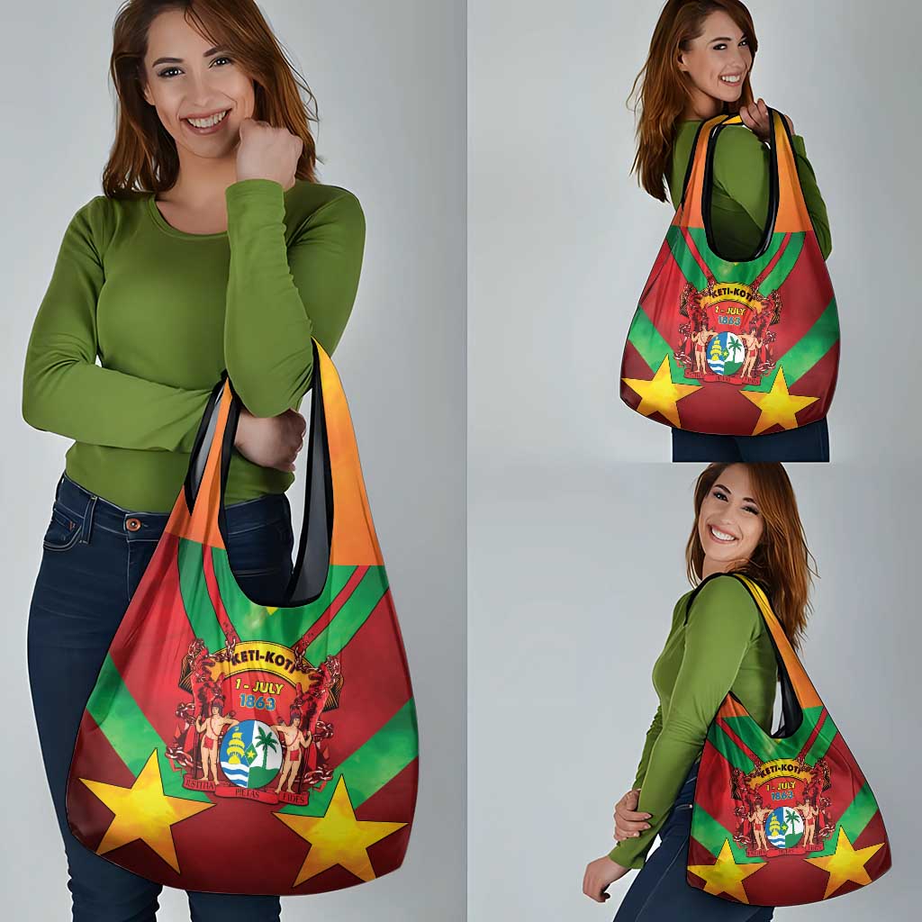 Suriname Emancipation Day Grocery Bag Wan Switi Keti Koti - Wonder Print Shop
