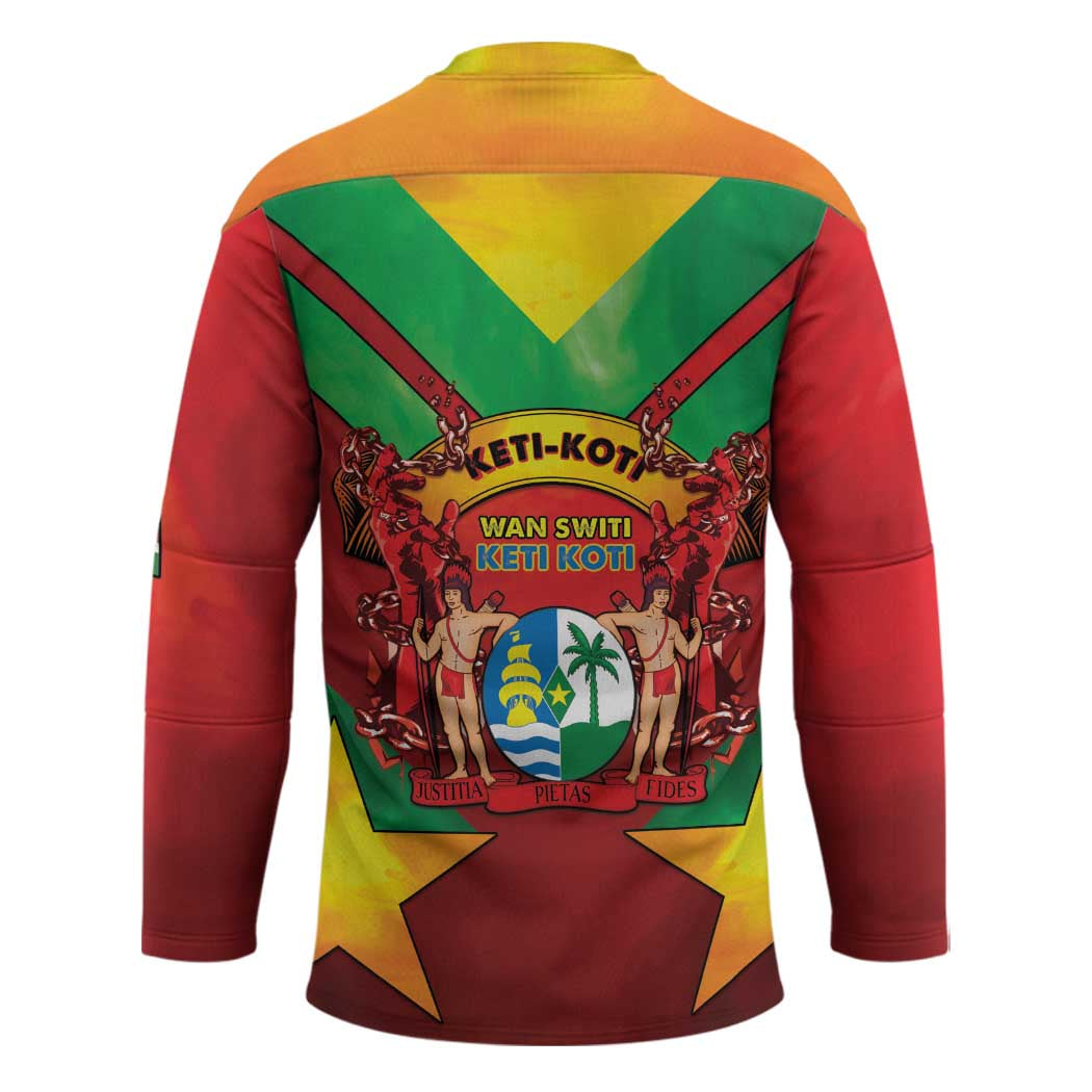 Suriname Emancipation Day Hockey Jersey Wan Switi Keti Koti - Wonder Print Shop