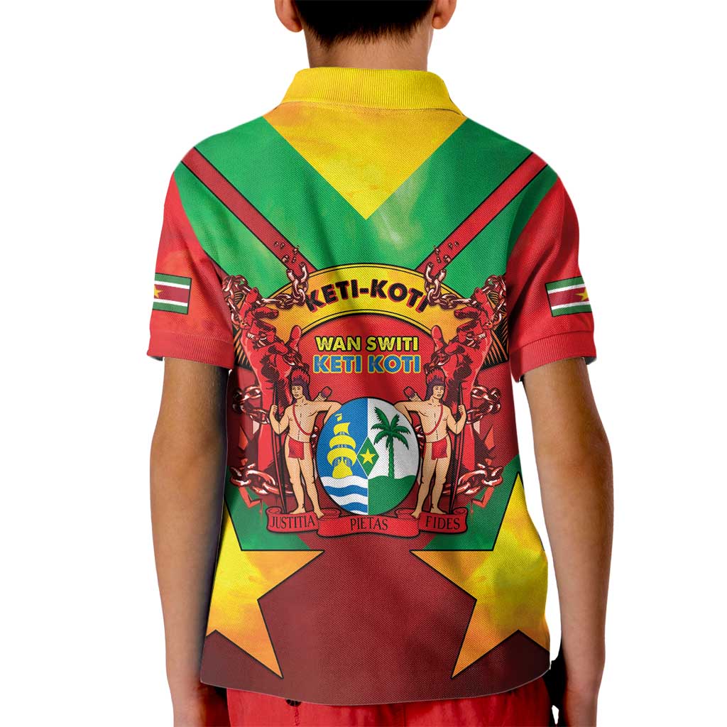 Suriname Emancipation Day Kid Polo Shirt Wan Switi Keti Koti - Wonder Print Shop